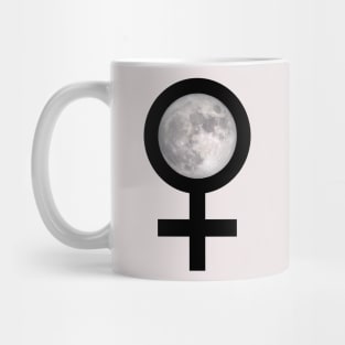 Feminist Moon Celestial Design - Moon in Female Sign Mug